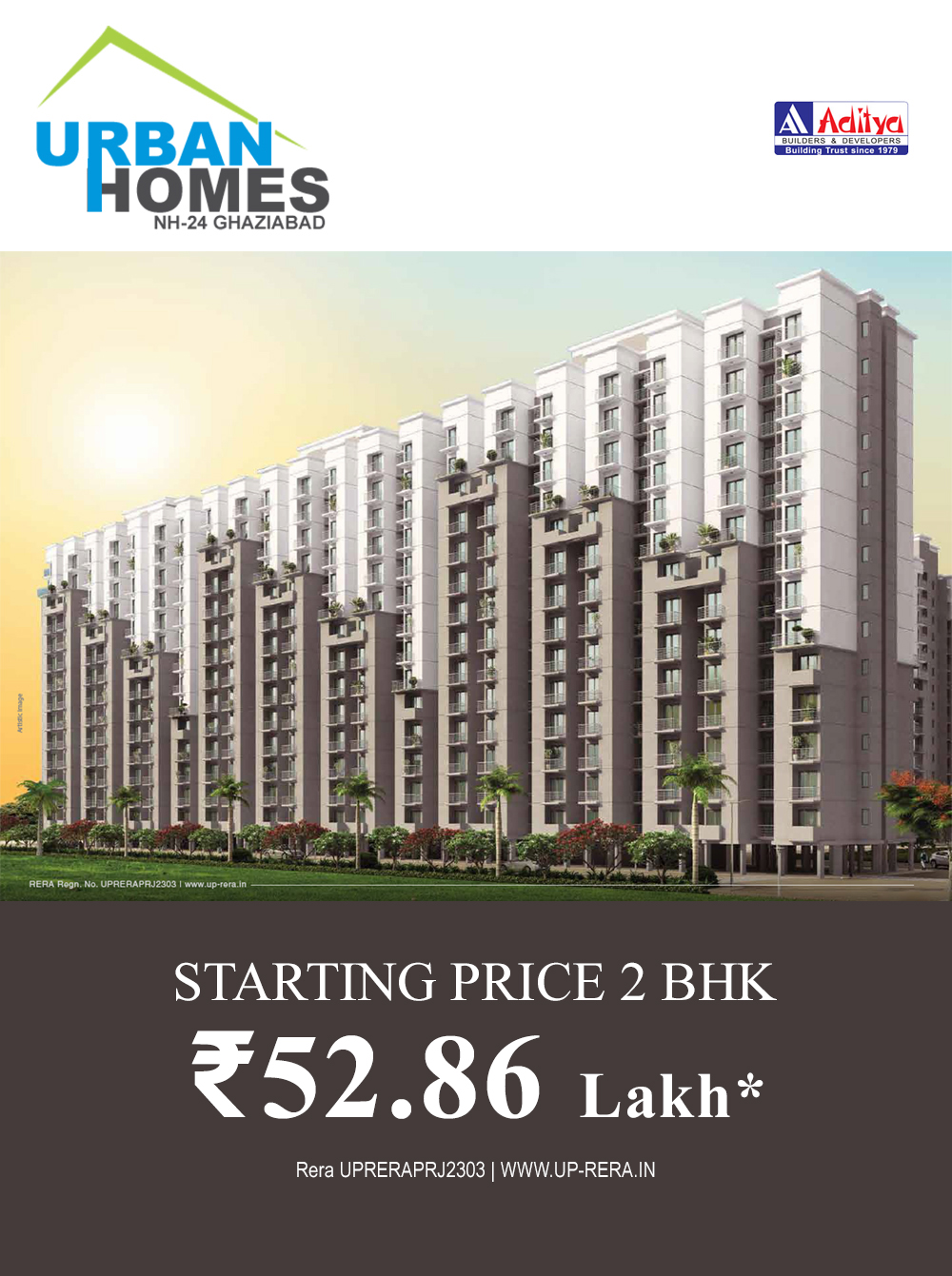 The Aditya Urban Homes 1/2BHK Flats NH24 Ghaziabad